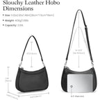 befen Genuine Leather Crossbody Bags for Women Anti Theft Shoulder Purse Trendy Hobo Bag with RFID Womens Handbag Purse