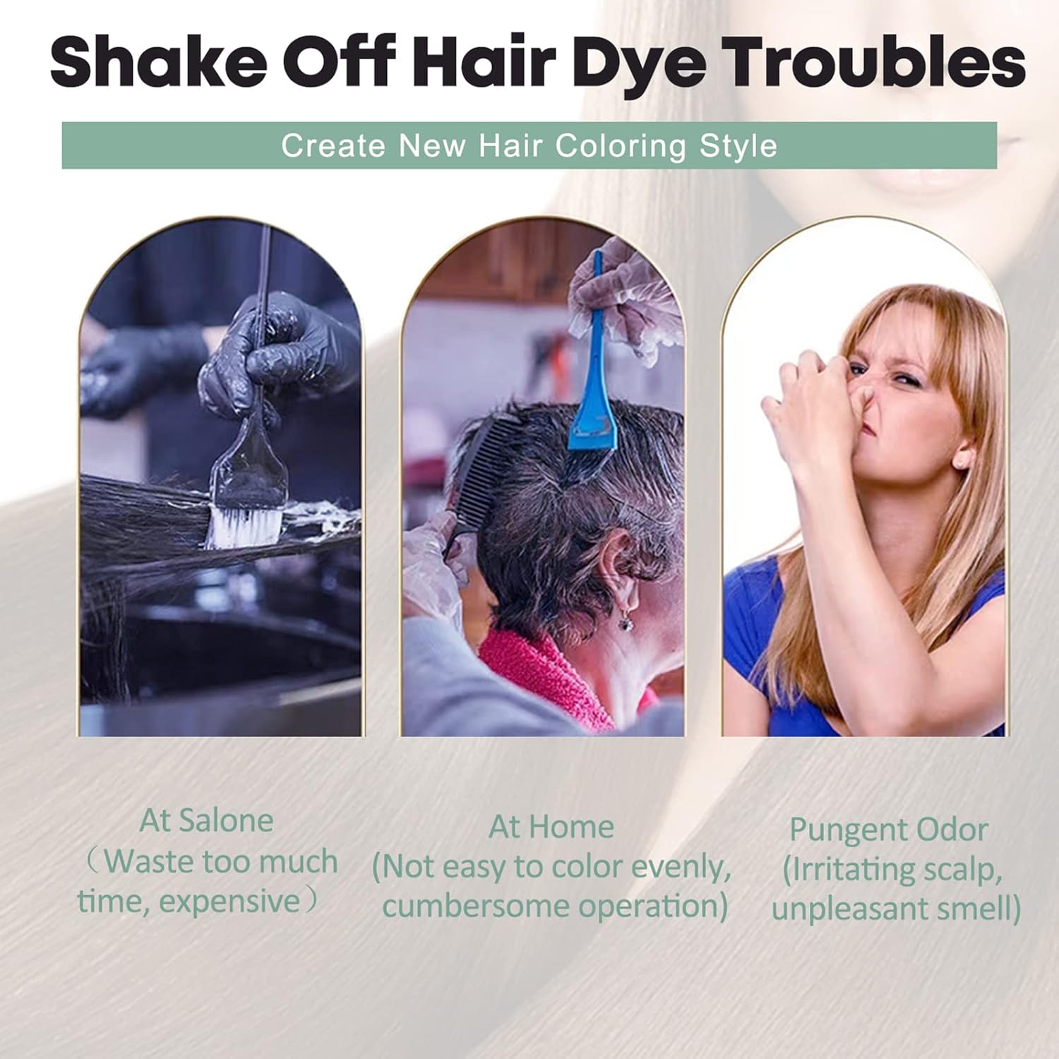 10 PCS Dexe Black Hair Shampoo Instant Hair Dye for Men Women Black Color - Simple to Use - Hair Dye Permanent - Last 30 days - Natural Ingredients, Hair Dye Shampoo Great Choice for Woman&Man