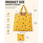 Large Gym Tote Bag For Women Foldable Grocery Tote, Eco-Friendly Travel Bag Waterproof For Carrying Everyday Shopping,Work