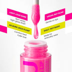 Je'MYU Korean Lip Gloss with Glycerin & Peptide – Instant Hydration & Plumping, Glassy Natural Pink Tint, Non-Sticky Daily Wear, 4.5 ml