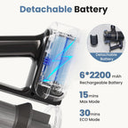Olixis Cordless Vacuum Cleaner, Rechargeable Upright Cleaner With Flexible Steering, Extendable Wand, Led Headlight, 3 Brushes & Wall Mount, Handheld Vacuum For Hardwood Floor Home Cleaning