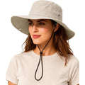 Waterproof Bucket Rain Hat For Women Wide Brim Summer Upf50+ Cowboy Sun Hat Men Foldable Soft Floppy Beach Hat