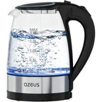 Azeus Electric Kettle 1500W Tea Kettle, 1.8L Large Capacity With Auto Shut-Off And Boil-Dry Protection, Bpa-Free
