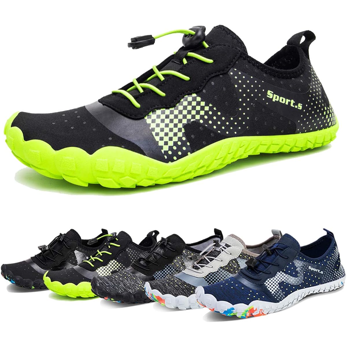 Water Shoes For Men Barefoot Quick-Dry Aqua Sock Outdoor Athletic Sport Shoes For Kayaking, Boating, Hiking, Surfing, Walking
