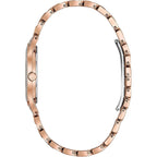 Bulova Ladies' Crystal Phantom Rose Gold Tone Stainless Steel 2-Hand Quartz Watch, 440 Crystals And Pave Dial Style: 98L235