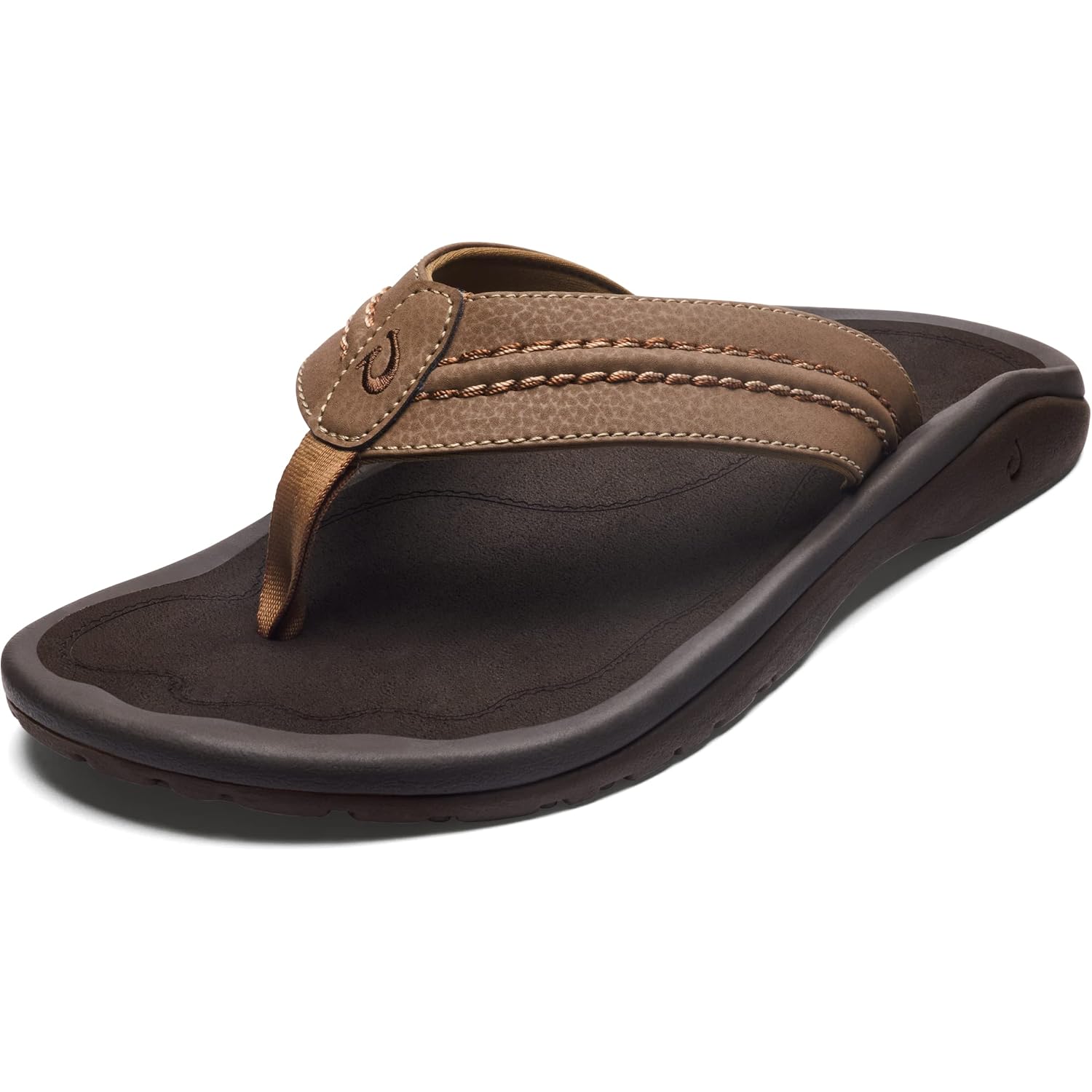 Olukai Hokua Men'S Beach Sandals, Quick-Dry Flip-Flop Slides, Water Resistant & Wet Grip Rubber Soles, Compression Molded Footbed & Soft Comfort Fit