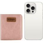 Montana West X Wrangler Womens Wallet Small Pink Mini Wallet Card Cases Money Organizer for Female Ladies with Rfid Lining and A Coin Purse
