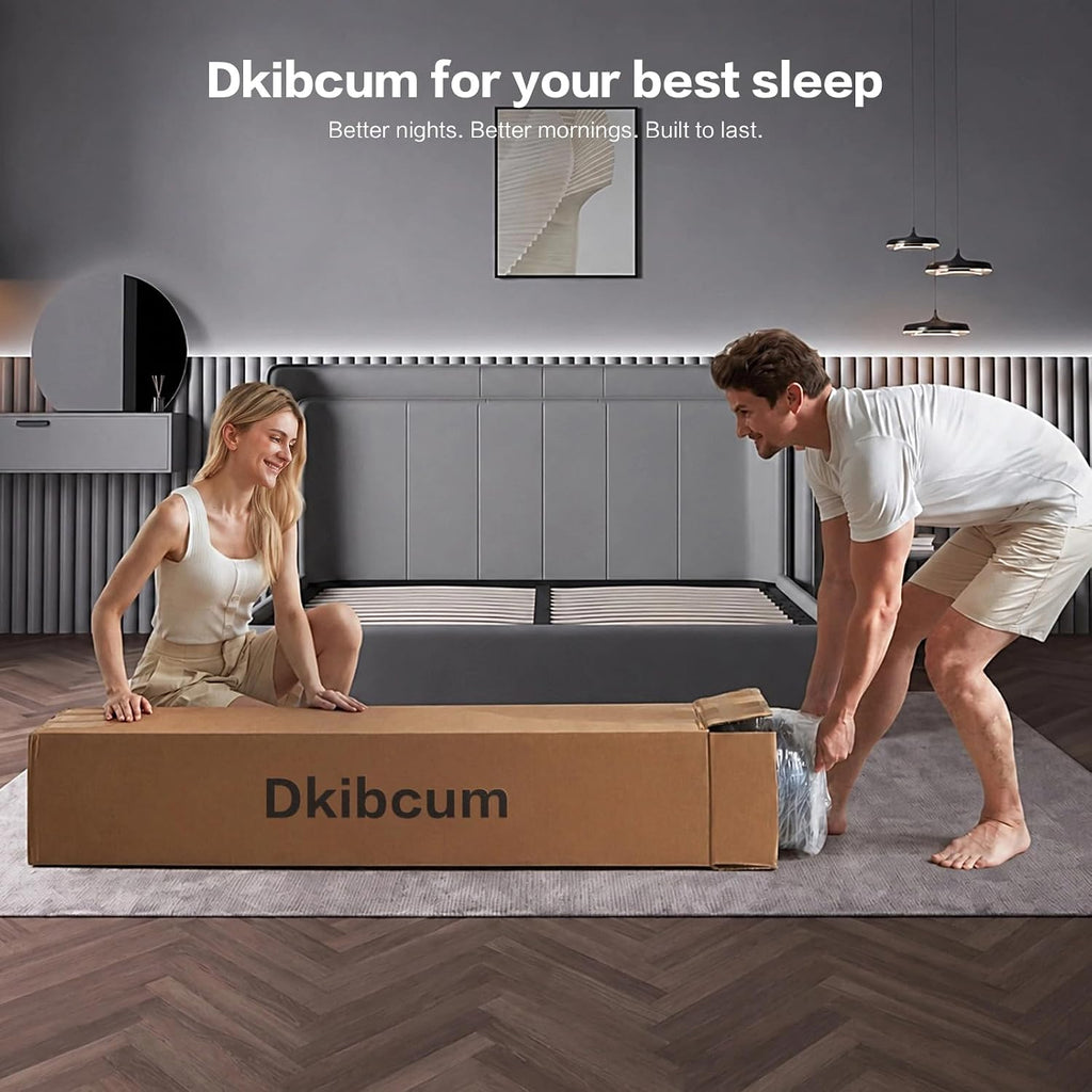 Queen Mattress 12 Inch, Cooling Hybrid Bed In A Box, 7-Zones Individual Pocket Spring, Mattress Queen For Back Pain Relief & Motion Isolation, Fiberglass-Free, Certipur-Us, 365-Night Trial