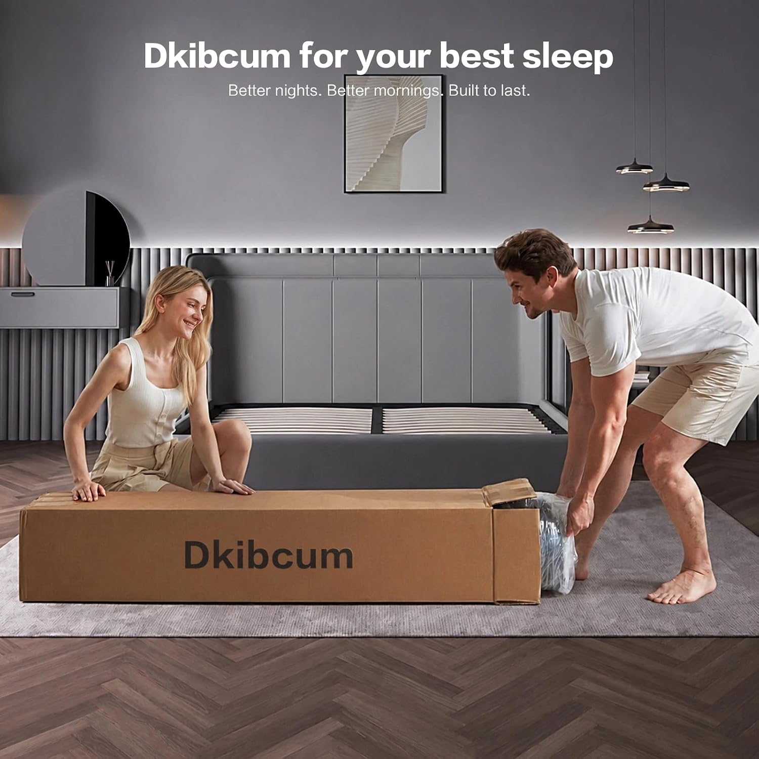 Queen Mattress 12 Inch, Cooling Hybrid Bed In A Box, 7-Zones Individual Pocket Spring, Mattress Queen For Back Pain Relief & Motion Isolation, Fiberglass-Free, Certipur-Us, 365-Night Trial