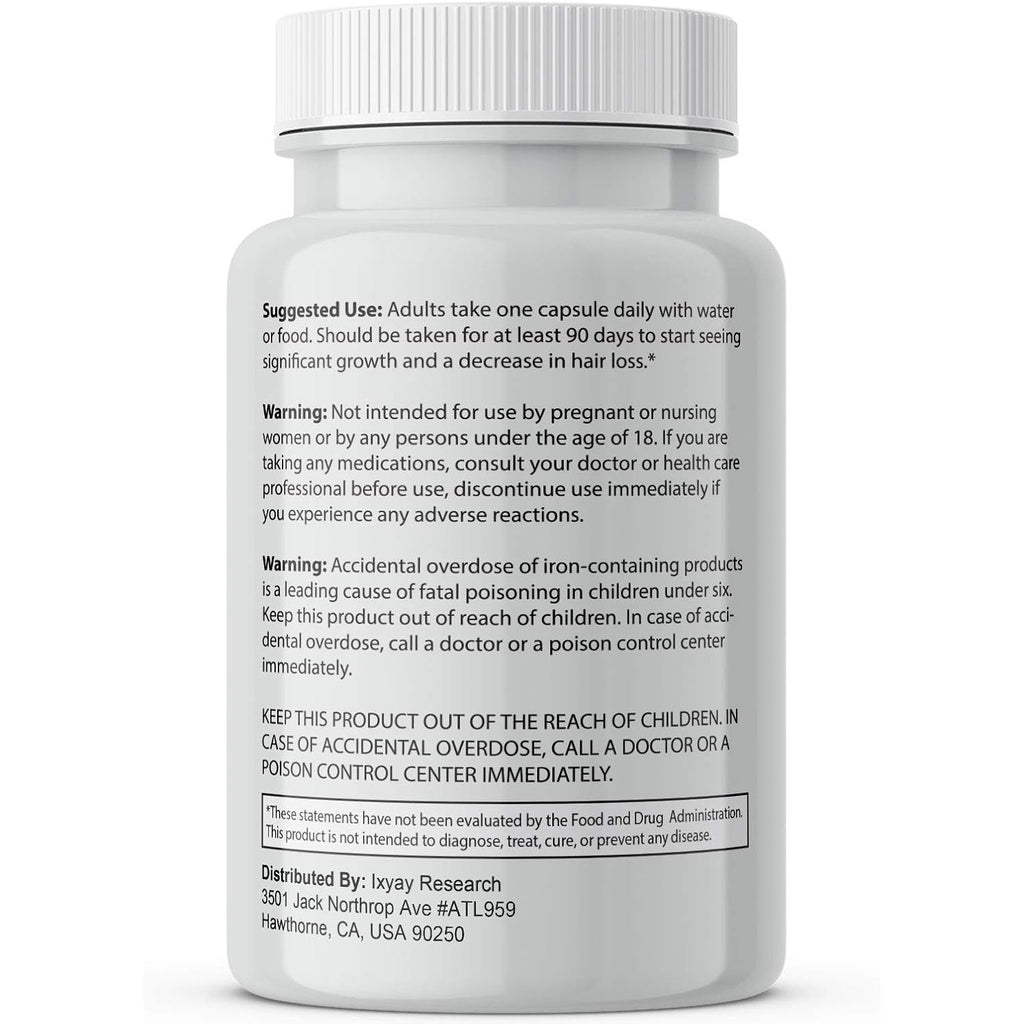 Finanutride Natural DHT Blocker & Hair Growth Capsules - Prevent Hair Loss, Stimulate Follicles, Proprietary Regrowth Treatment