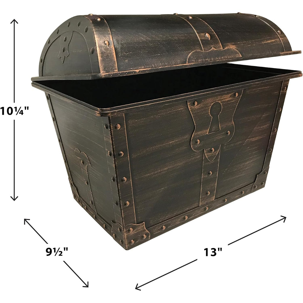 Teacher Created Resources Large Plastic Treasure Chest Classroom Rewards Pirate Party Goody Box (Tcr8759) (Pack Of 1)
