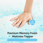 Olixis 2 Inch Twin Xl Cooling Gel Infused Memory Foam Mattress Topper