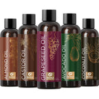Pure Carrier Oils For Essential Oils - Diy Skin Care Set With Hair Oils Skin Oils For Body Care Moisturizers For Face And Body Plus Nail Care - Anti Aging Skin Care Diy Beauty Products Carrier Oil Set