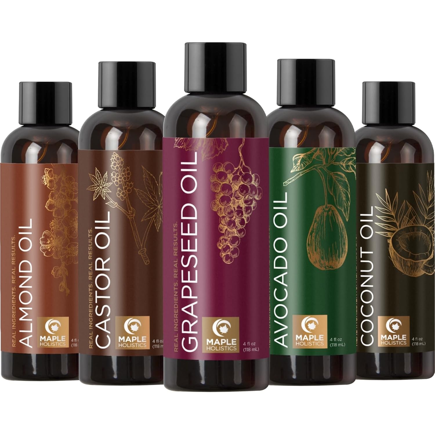 Pure Carrier Oils For Essential Oils - Diy Skin Care Set With Hair Oils Skin Oils For Body Care Moisturizers For Face And Body Plus Nail Care - Anti Aging Skin Care Diy Beauty Products Carrier Oil Set