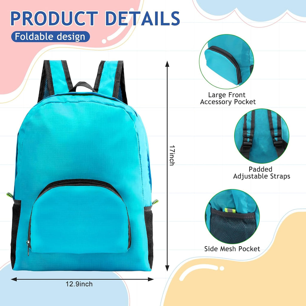 48 Pack Backpacks In Bulk, 17 Inches Basic Back Pack For Adult, Bulk Backpacks For Homeless Supplies Wholesale Backpack Lightweight Outdoor Travel Book Bags (8 Color)