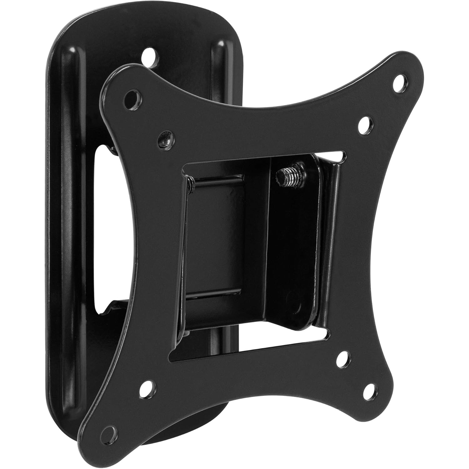 Mount-It! Small TV Wall Mount for 19–32 Inch Flat Screen TVs | Tilt and Swivel TV Wall Mount | Low Profile 2.4” Design | VESA 75x75 100x100 | Single Stud Installation | 44 lb Capacity