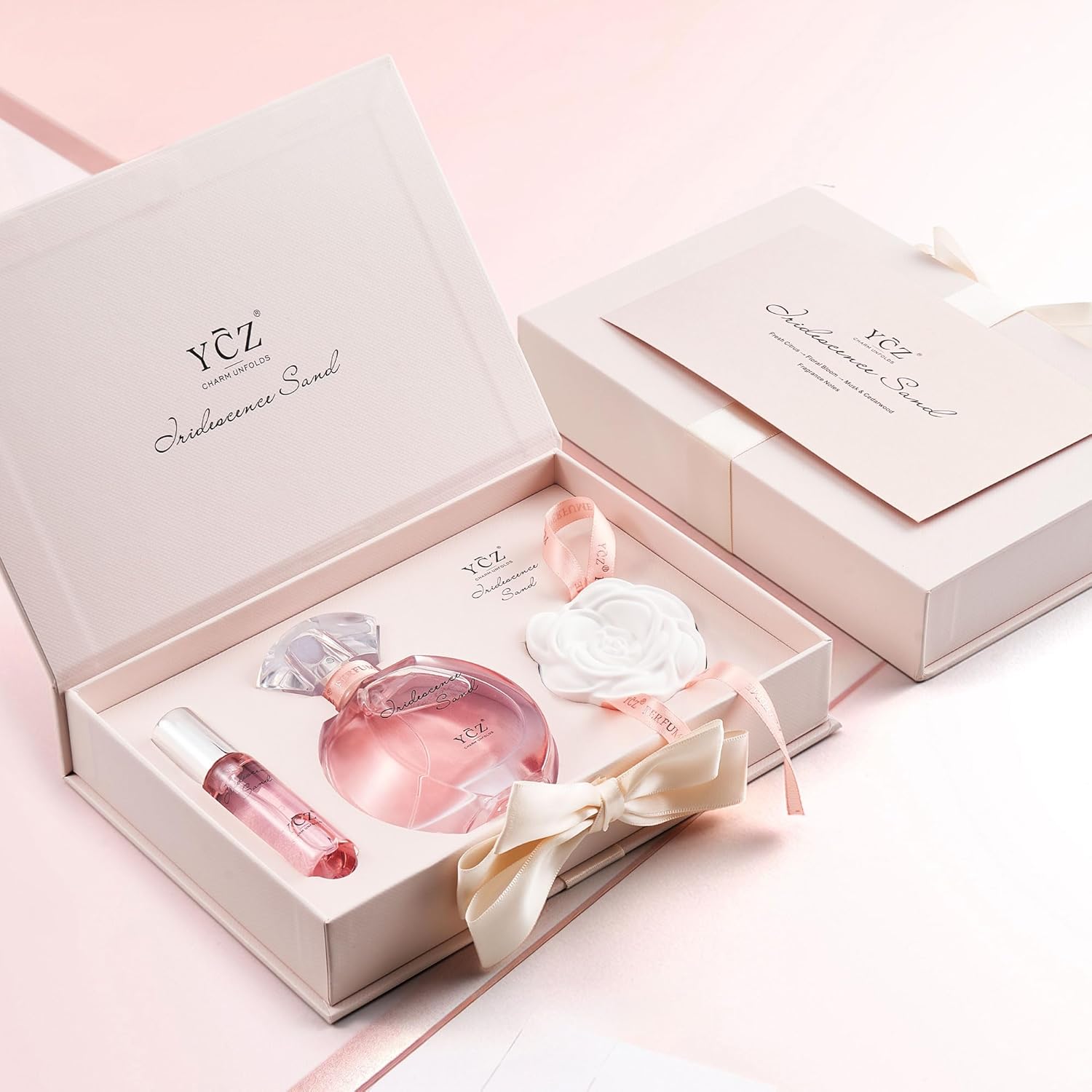 Ycz Quicksand Perfume Luxury Women's Perfume Gift Set, 2.19oz (65ml) Eau De Parfum – Long-Lasting Oriental Fragrance with Grapefruit, Citrus & Blackcurrant, Elegant Bottle Design, is Women Unique Gift