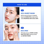 Nature Republic Blue Aloe Calming Pore Pad | Cooling & Soothing Toner Pads, Pore Care, Dual-Texture Facial Pads With Hyaluronic Acids, Peptide, Aha, Korean Skincare (70 Pads)
