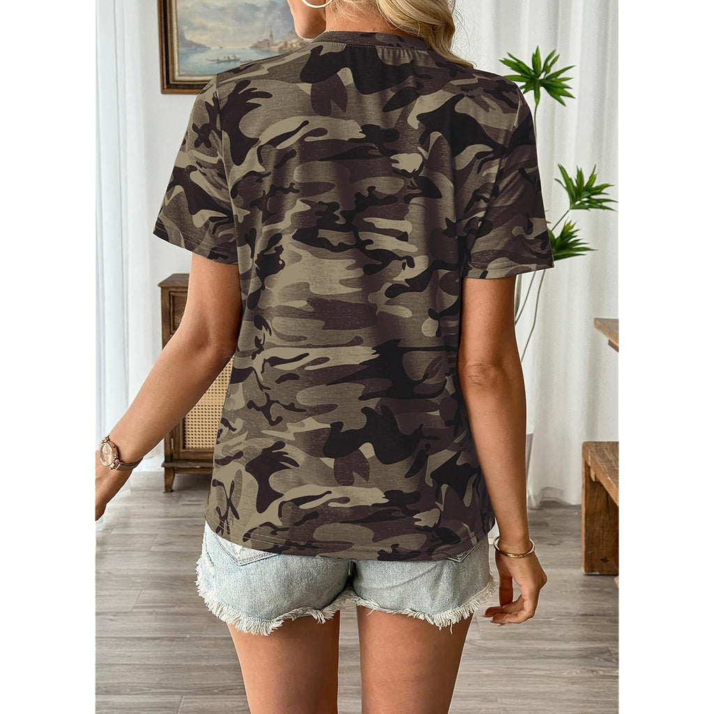 EVALESS Womens Summer Tops Casual Graphic Tees Crewneck Short Sleeve Shirts Spring 2026 Fashion T Shirts