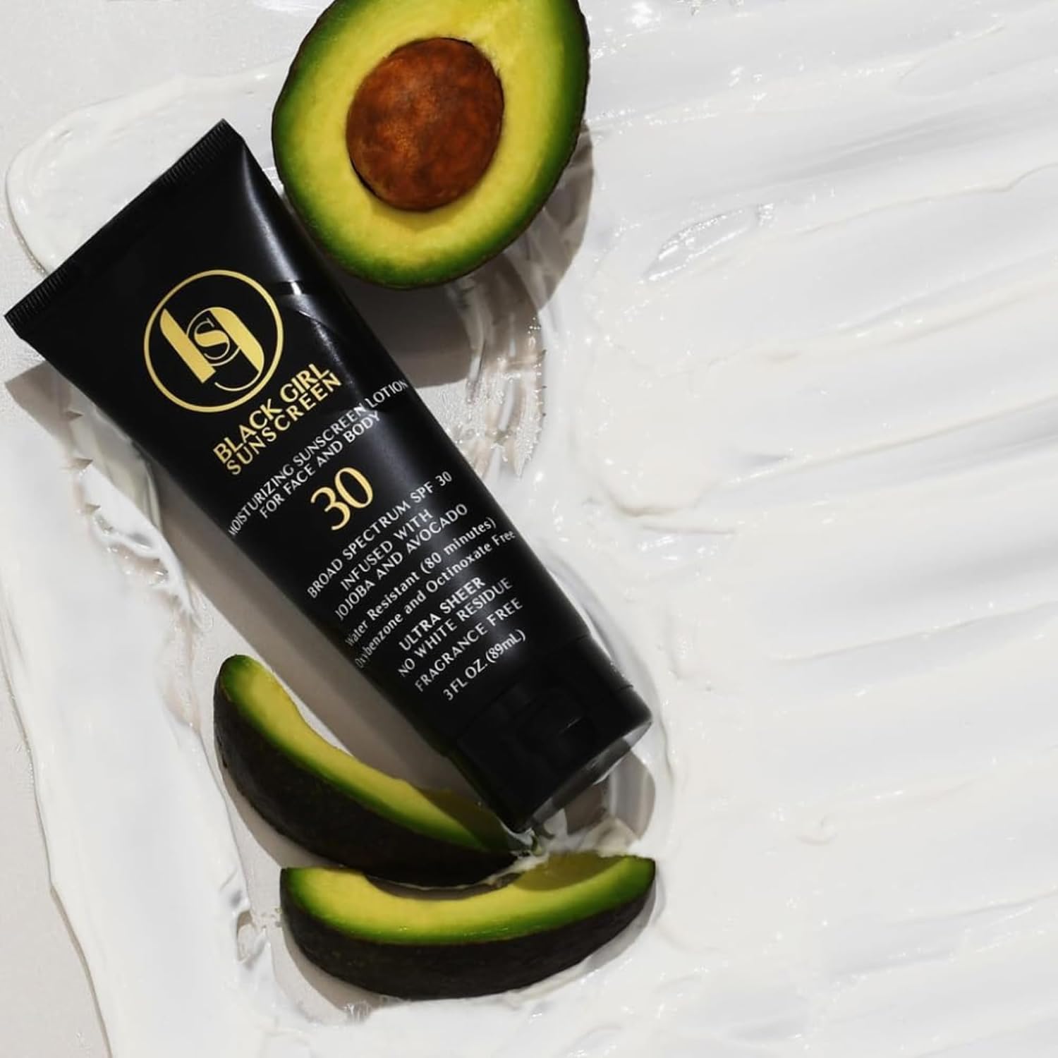 Black Girl Sunscreen Spf 30 For The Face & Body - Moisturizing Sun Protection, Spf 30, Sun Lotion For Women, Ultra Sheer, Travel Size Sunscreen, No White Cast For Melanin Rich Skin - 2 Fl Oz