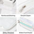 PACKISM Clear Bag for Stadium Events - Clear Purses for Women Stadium Crossbody Concert Bag for Game Day, Sports, Festival