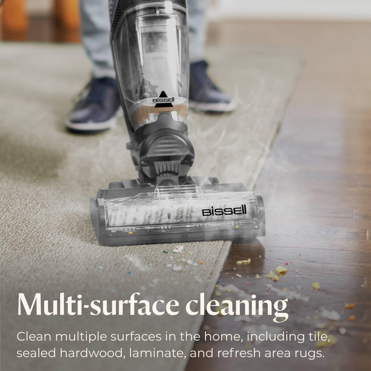 Bissell Crosswave Hydrosteam Deluxe 3-In-1 Steam Mop, 3515G