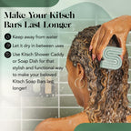 Kitsch Rosemary & Biotin Shampoo Bar - For Hair Growth, Strengthening, Thickening & Volumizing Shampoo for Women and Men - Free of Parabens, Sulfates & Silicones - Made in USA, 3.2 oz