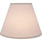 Aspen Creative 32197A Transitional Empire Shape Spider Construction Lamp Shade In Frost, 6" Top X 12" Bottom X 9" Slant Height
