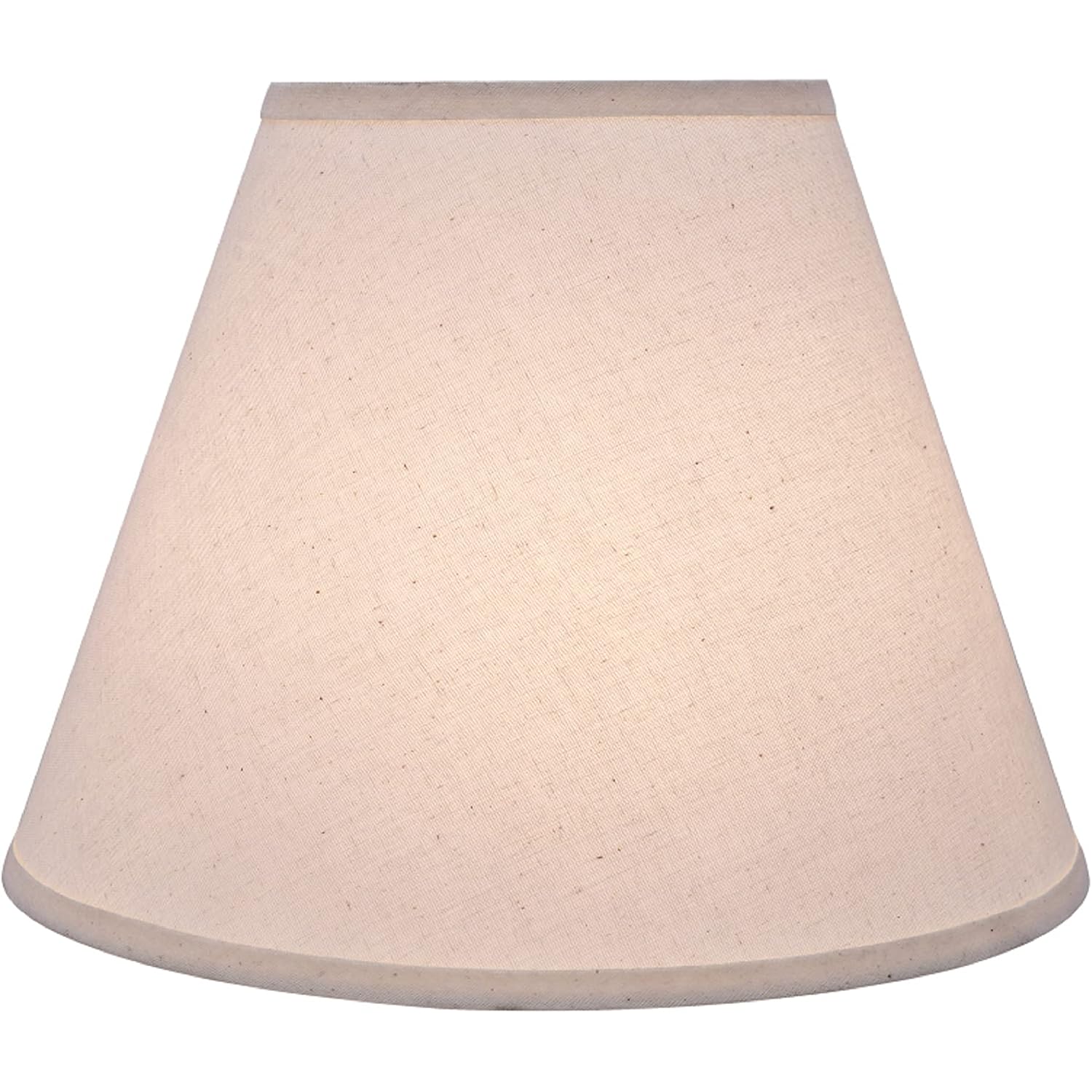 Aspen Creative 32197A Transitional Empire Shape Spider Construction Lamp Shade In Frost, 6" Top X 12" Bottom X 9" Slant Height