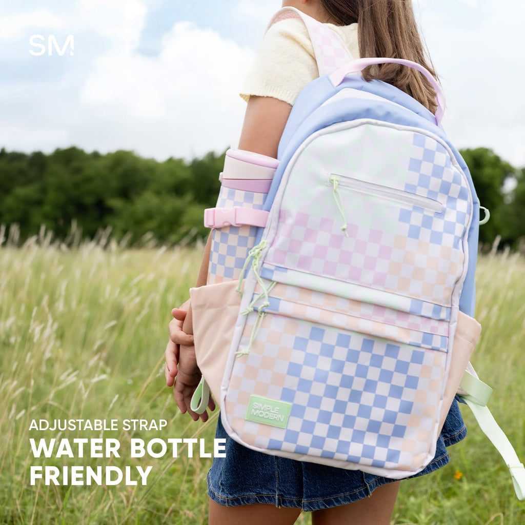 Simple Modern Kids Backpack For School | 20L Laptop Backpack | Multi-Color | Ellis Bookbag For Girls, Boys | Cute Backpack For Middle School, High School, Teens | Sherbet