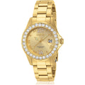 Invicta Women'S Pro Diver Crystal Accented 18K Ion-Plated Stainless Steel Watch