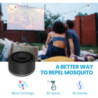 Virine Mosquito Repeller With Adapter, Portable Mosquito Repellent Device With 2 Refills, Fan-Powered Diffusion, Usb-C Rechargeable For Patio, Camping, Backyard And Outdoor Use