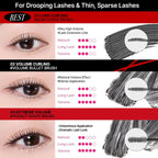 Clio Kill Lash Superproof Mascara, Waterproof Fiber Lengthening For Straight Lashes, Smudge & Flake-Proof, Clump-Free Lash Extension For Lifted Curl, Safe For Sensitive Eyes (001 Long Curling)