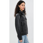 Anine Bing Women'S Rory Jacket In Black Recycled Leather