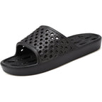 Clootess Shower Shoes Slide For Men And Women Holes Bath Slipper Bathroom Sandal Pool Gym College Dorm Non-Slip