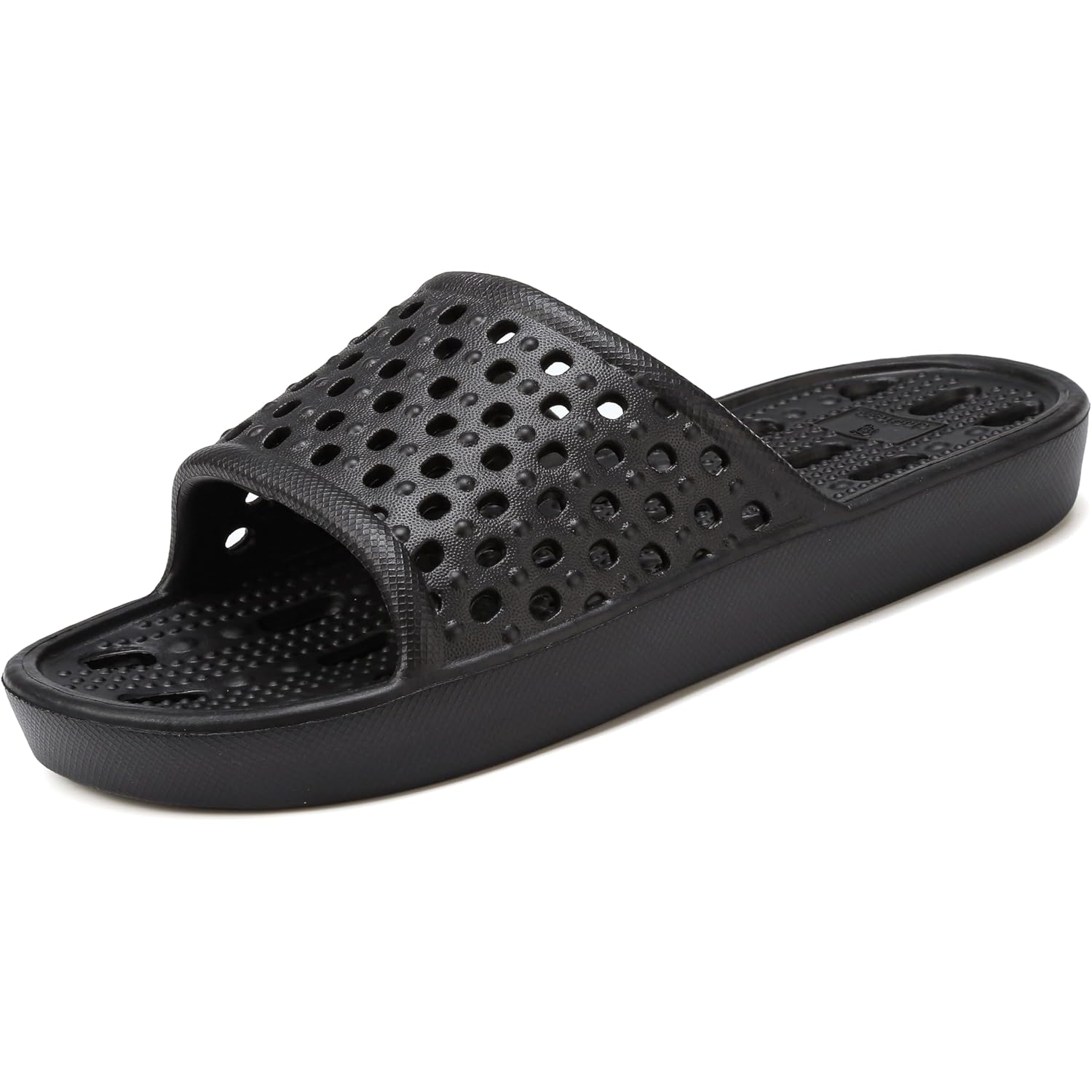 Clootess Shower Shoes Slide For Men And Women Holes Bath Slipper Bathroom Sandal Pool Gym College Dorm Non-Slip