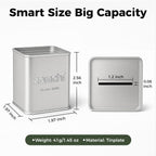 ZOMCHI Blade Disposal Container for Safety Razor Blade Storagement,Razor Blade Disposal Container (Silver)