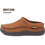 Men'S Slip On Moccasin Slippers, Indoor/Outdoor Warm Fuzzy Comfy House Shoes, Fluffy Wide Loafer Slippers
