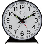 Equity 14075 Black Analog Wind-Up Alarm Clock