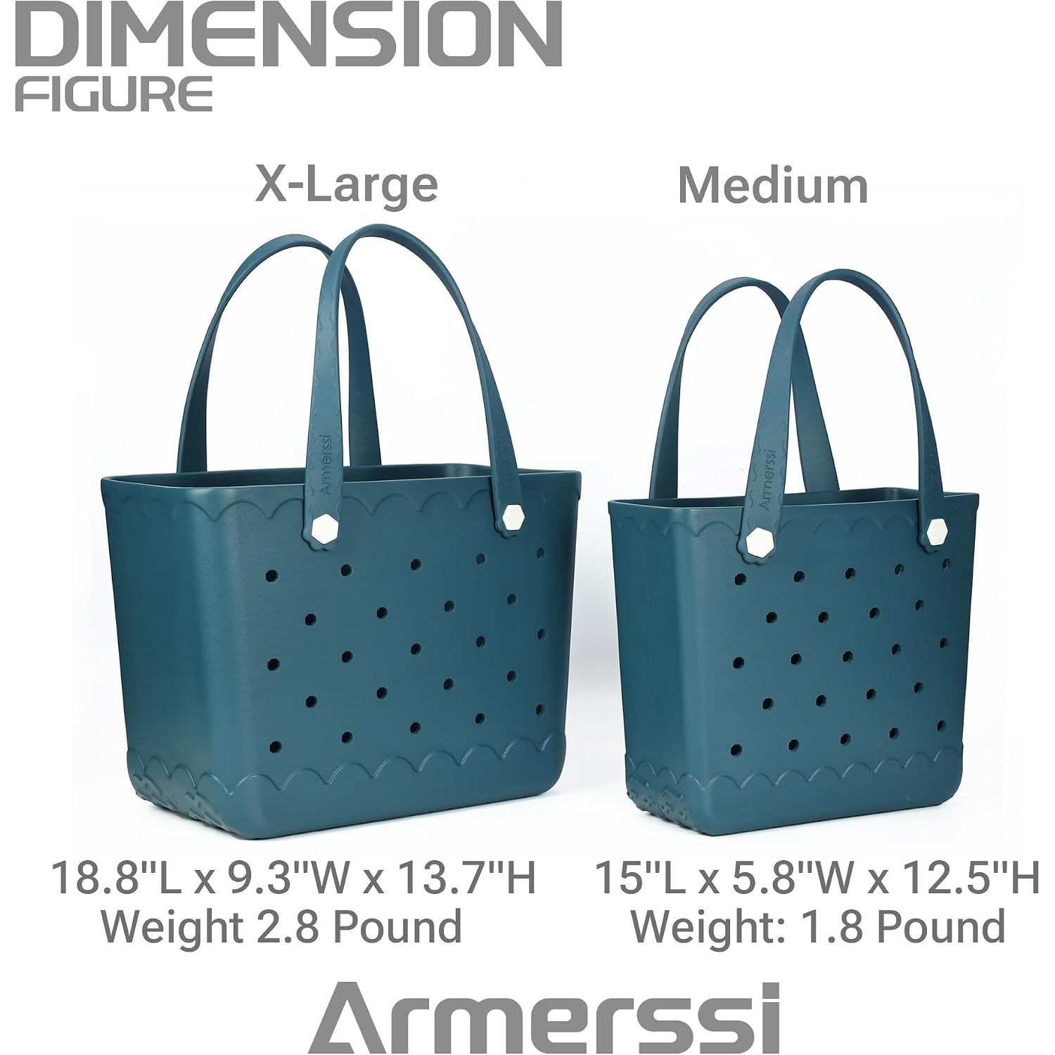X-Large Rubber Tote Beach Bag For Women | Medium Durable Rubber Bag Waterproof Washable Versatile Tote Bags