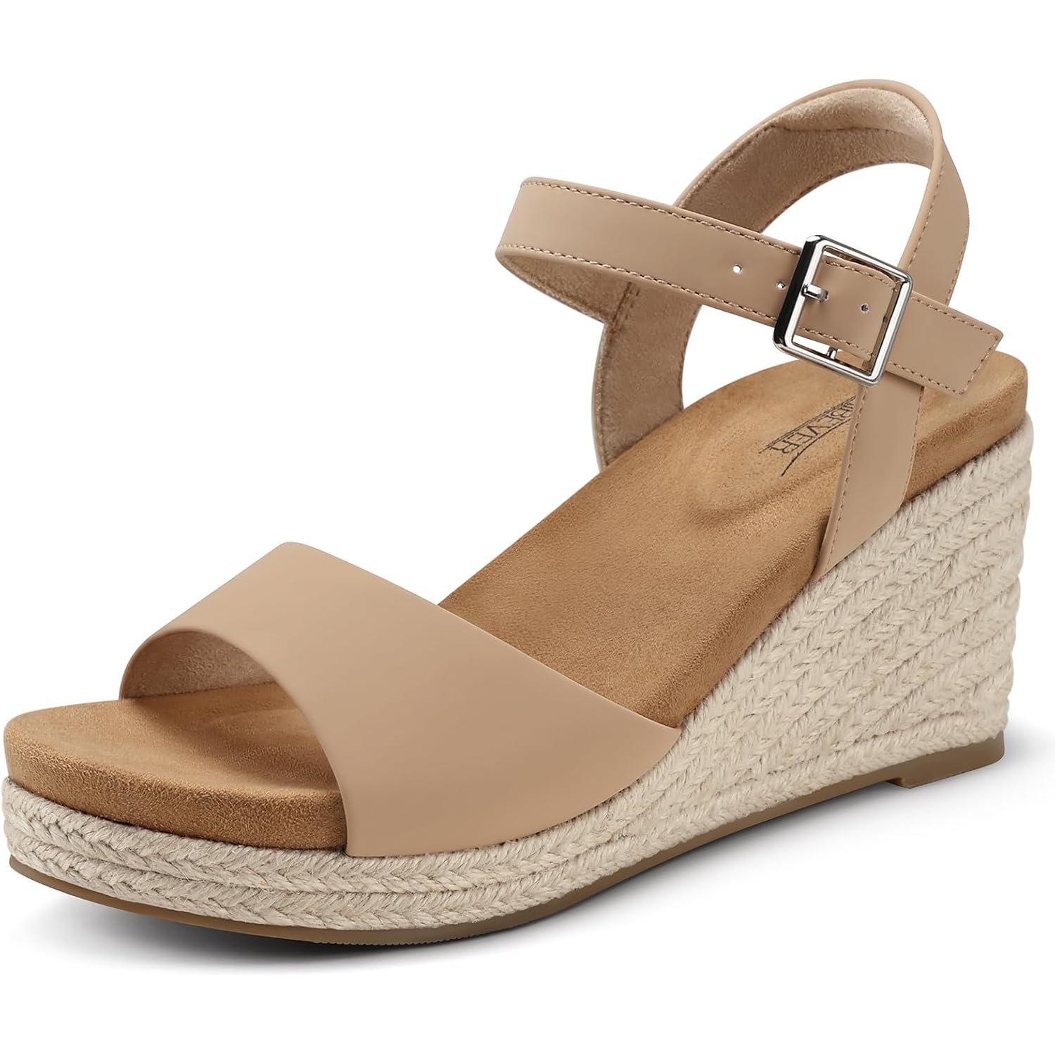 Shibever Women'S Wedge Sandals Comfortable: Dressy Platform Espadrilles | Arch Support For All-Day Comfort, Adjustable Ankle Strap, Summer Casual Daily Wear, Travel & Vacation