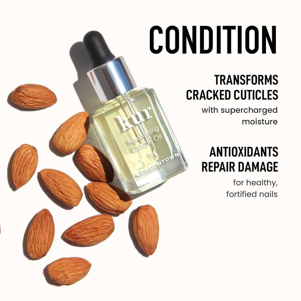 LONDONTOWN Strengthen & Repair Trio - Strengthening Moisturizing Nail Care for Healthy Growth Treatment for Damaged Nail - Conditioning Set for Long Healthy Regrowth