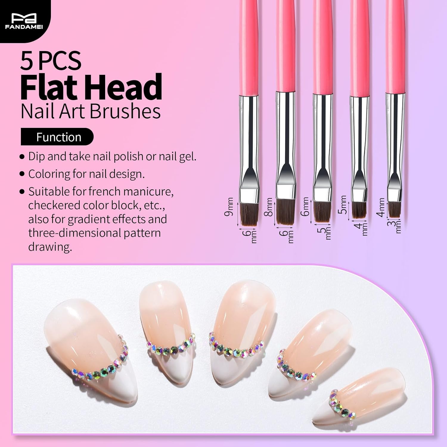 FANDAMEI 33pcs Nail Art Tools, Nail Design Tools, Nail Art Brushes, 31pcs Nail Brushes For Nail Art, Nail Brushes, Nail Dotting Tool, Nail Art Brush For Nail Design, Nail Brush Set, Nail Art Palette