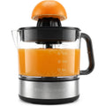 Elite Gourmet ETS623 BPA-Free 40-Watt Electric Citrus Juicer, Compact, Large Volume, Pulp Control, Oranges, Lemons, Limes, Grapefruits with Easy Pour Spout, 24oz, Black/Stainless Steel