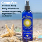 Solar Recover After Sun Moisturizing Spray (12 Ounce) - Hydrating Facial And Body Mist - 2460 Sprays Of Sunburn Relief With Vitamin E And Calendula - Lotion Delivered In Water - Made In The Usa