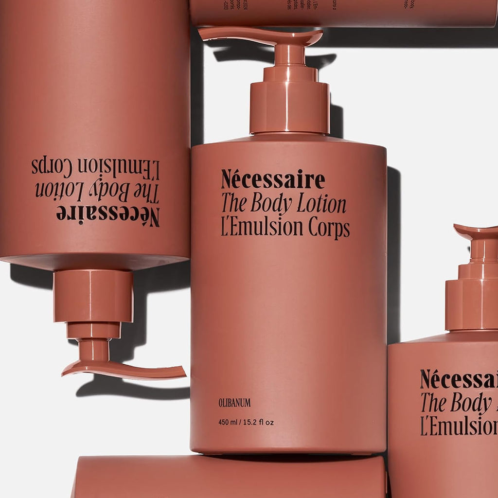 Nécessaire The Body Lotion Olibanum - Multi-Peptide Moisturizer - Firming Body Lotion For Women + Men. 2.5% Niacinamide. Non-Comedogenic + Hypoallergenic For Sensitive Skin - 15.2Oz