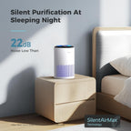 Aroeve Air Purifiers For Bedroom With Sleep Mode Speed Control-Mk01A(White) | Energy Star Efficiency, Meet Global Recycled Standard, 360-Degree Air Inlets, 22Db Noise Level, Aromatherapy Function