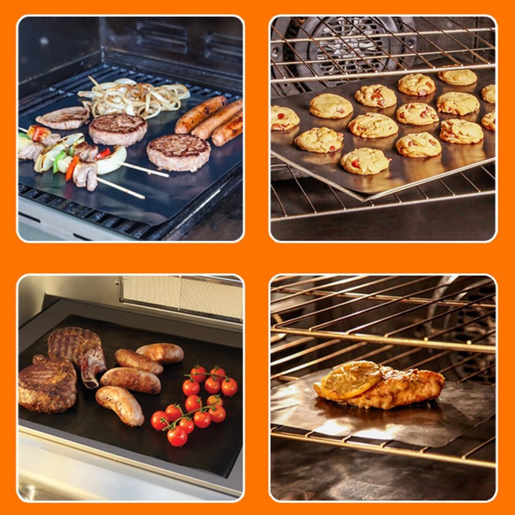 2 Pack Of Heavy Duty Non-Stick Oven Liners: Bpa And Pfoa Free, Great For Electric Ovens, Gas Stoves, Microwaves, Charcoal And Gas Grills