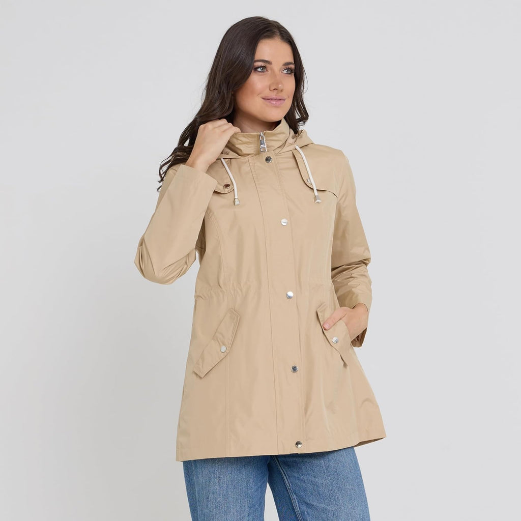 Steve Madden Rain Jacket Women - Waterproof With Hood Anorak Rain Coats For Women Windbreaker Plus Size Xs-3X