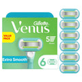 Gillette Venus Extra Smooth Womens Razor Blade Refills, 6 Count, Designed for a Close, Smooth Shave